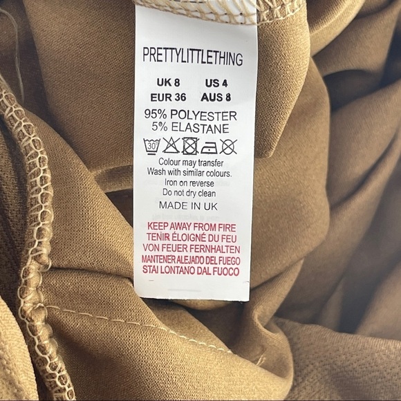 Pretty Little Thing Pleated Split Tennis Skirt 4 - Picture 8 of 9